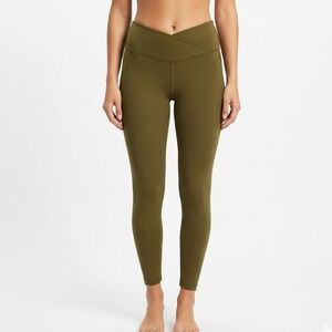 Offline by Aerie Real Me‎ High Rise 7/8 Leggings Womens M Olive Green Athleisure